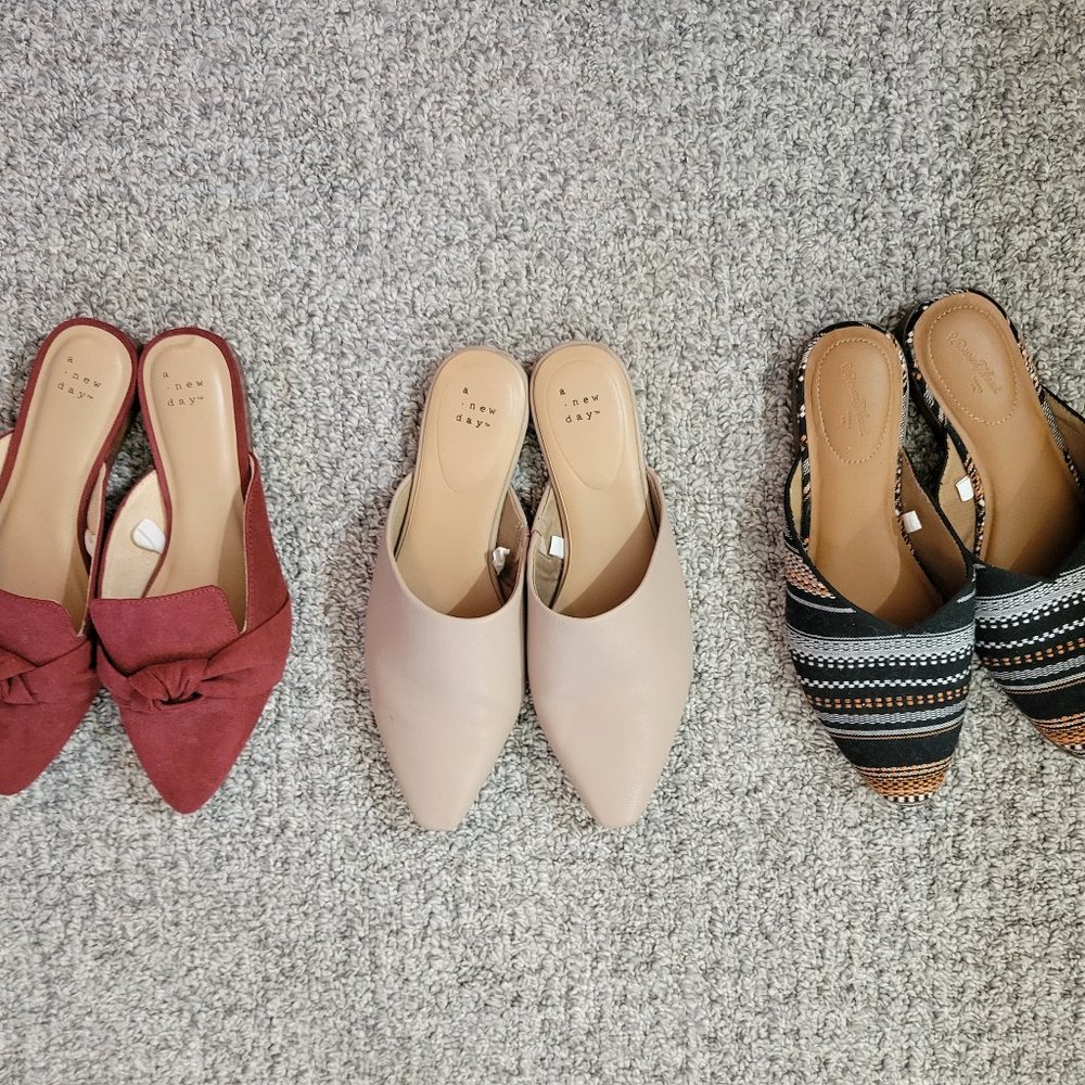 Stylish Mules 3 Pair